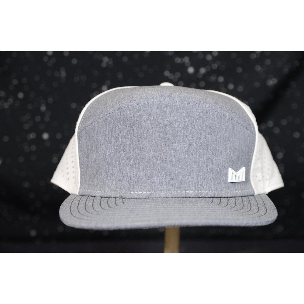 Melin Trenches HYDRO Hat Cap Mens One Size Gray White Snapback Water Resistant